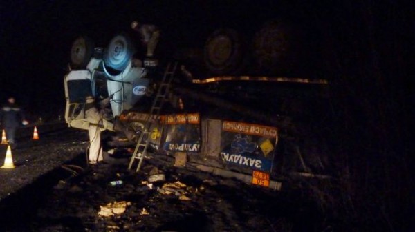 Грузовик перевозил взрывчатые вещества
