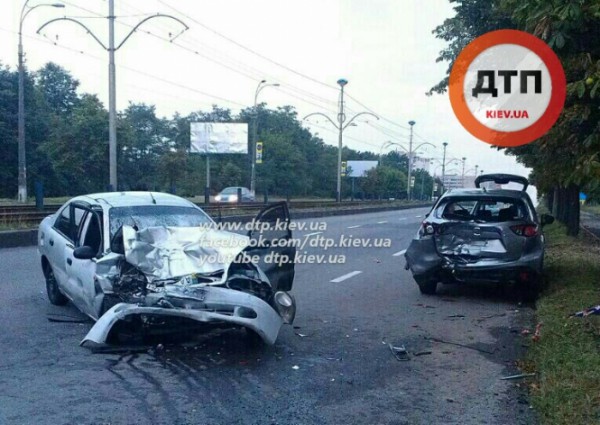 Утренняя авария в Киеве