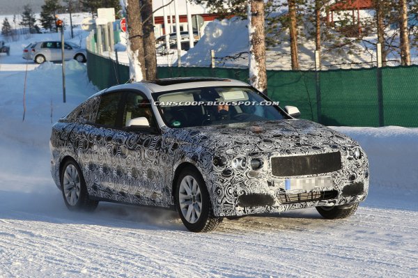 Замаскированный BMW 3-Series GT на тестах