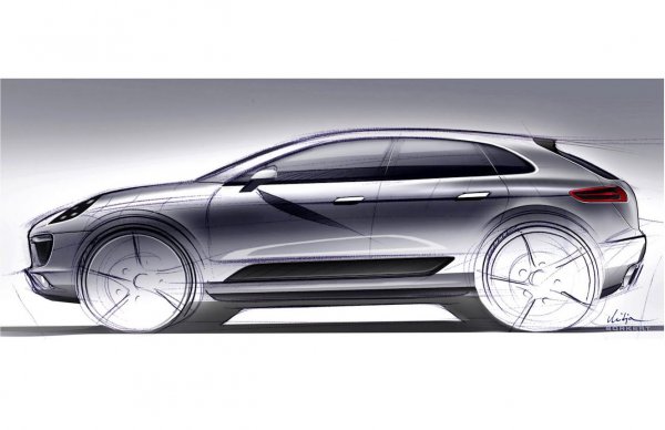 Официальный скетч Porsche Macan