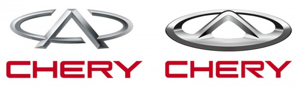 Логотип Chery - слева старый, справа новый