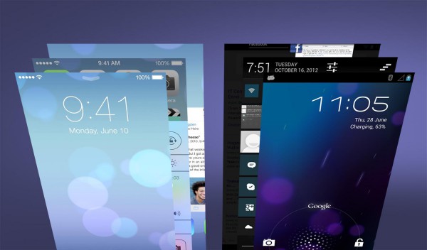 Сравнение рабочих столов Android 4.0 и iOS 7.0