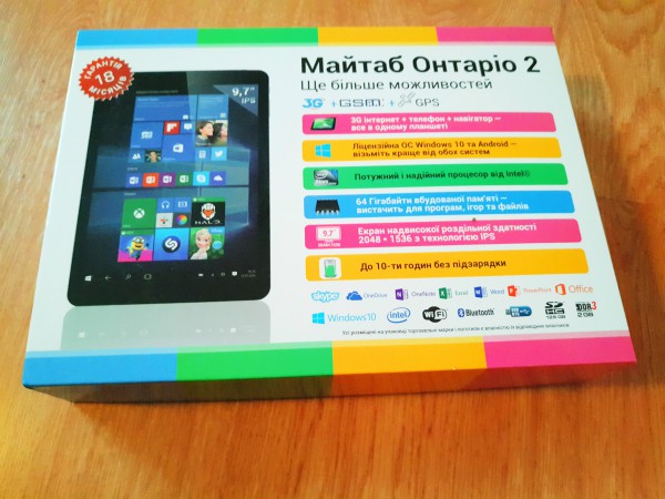 Обзор планшета MYTAB Ontario 2
