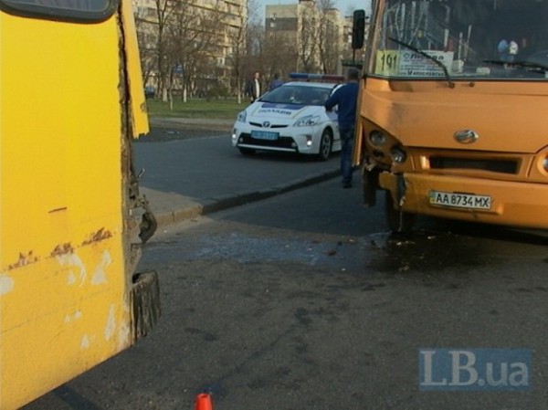 Авария автобусов в Киеве