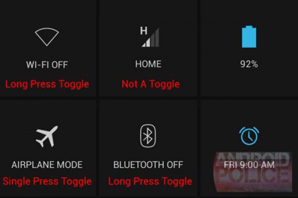 Переключатели в Android 4.2.2 работают по-другому
