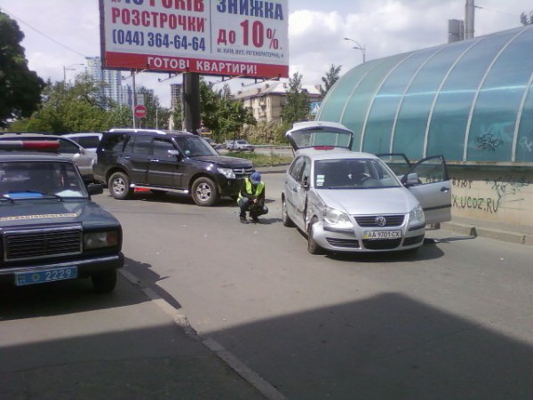 Место аварии