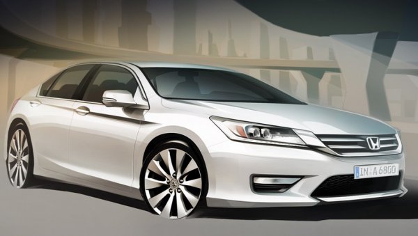 Скетч нового Honda Accord для Европы