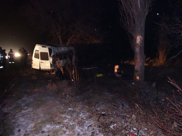 Место ночной аварии