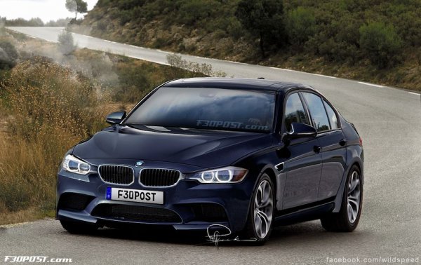 Неофициальная иллюстрация седана BMW M3 (F80)