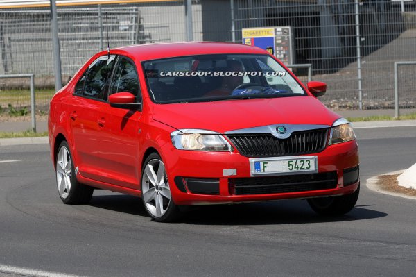 Тесты Skoda Rapid на треке в Нюрбургринге