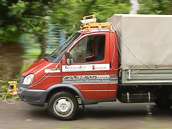 Беспилотная Газель распознает людей, здания, деревья