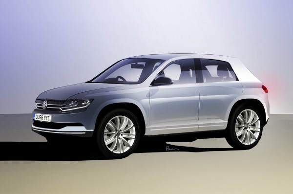 Неофициальная иллюстрация кроссовера Volkswagen Polo