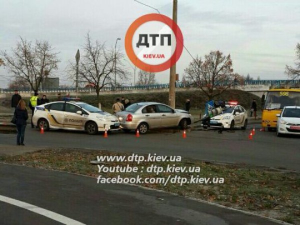 Авария патрульных в Киеве