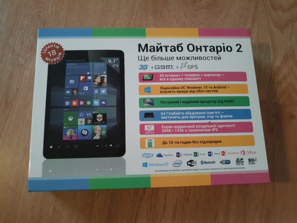 Обзор планшета MYTAB Ontario 2