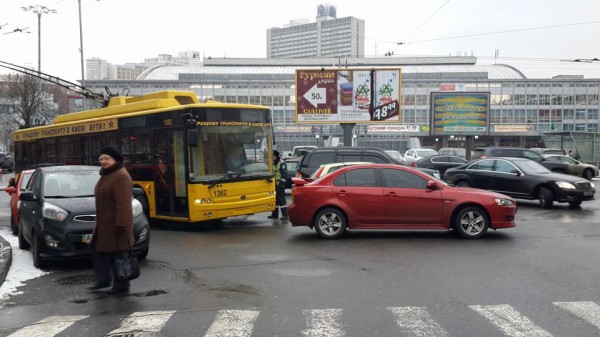 Затор в центре Киева