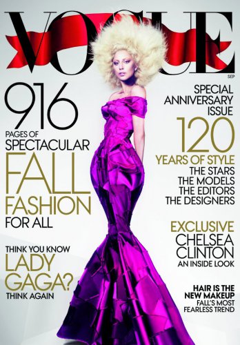 Обложка Vogue сентябрь с Леди Гагой