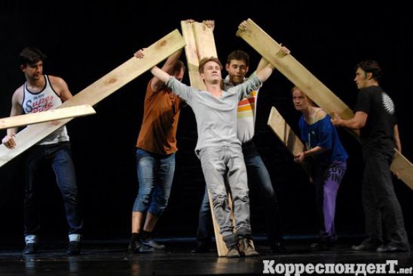 Репетиция театра Ленком в Киеве