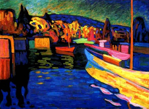 Василий Кандинский Осенний пейзаж (1908 г.)