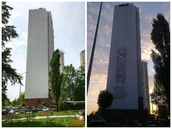 Новый мурал на проспекте Маяковского