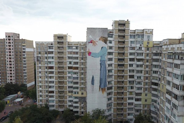 Новый мурал на Харьковское шоссе, 158 в Киеве