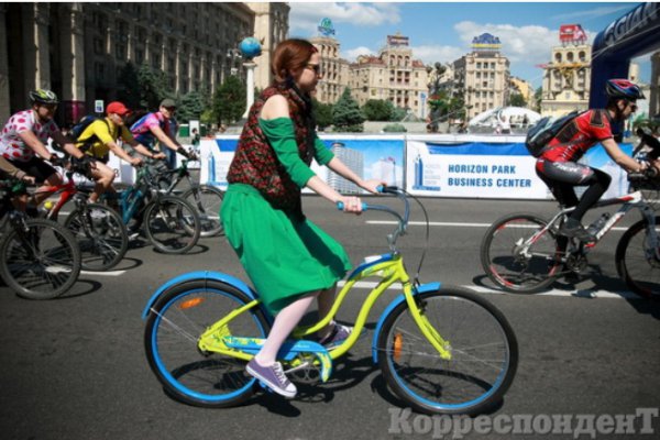 В День города в Киеве прошло несколько велособытий