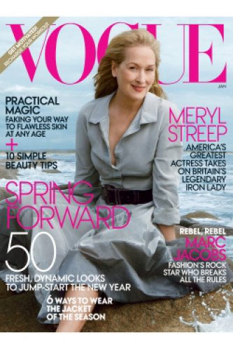 Мерил Стрип – 1-ая 62-летняя женщина на обложке Vogue.