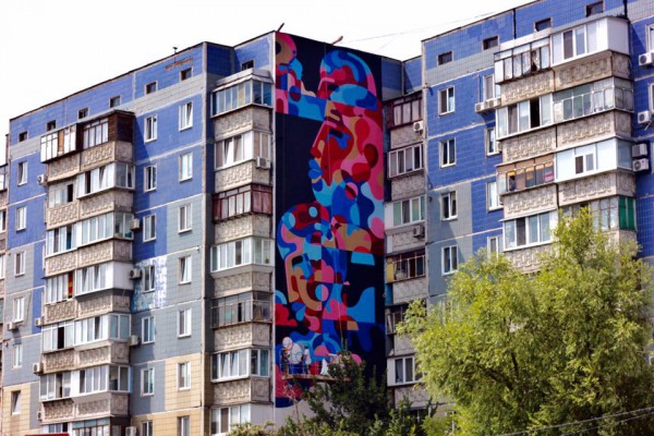 Новый мурал на проспекте Бажана