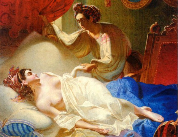 Фрагмент картины Шевченко - Мария (1840)