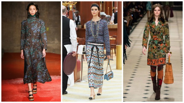 Слева направо: Marni, Chanel, Burberry Prorsum