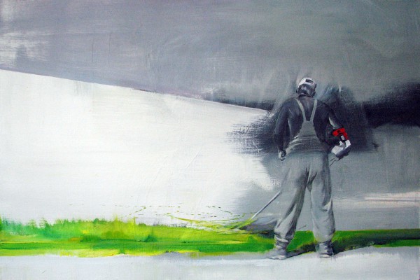 Газонокосильщик (2012 г.) Холст, масло