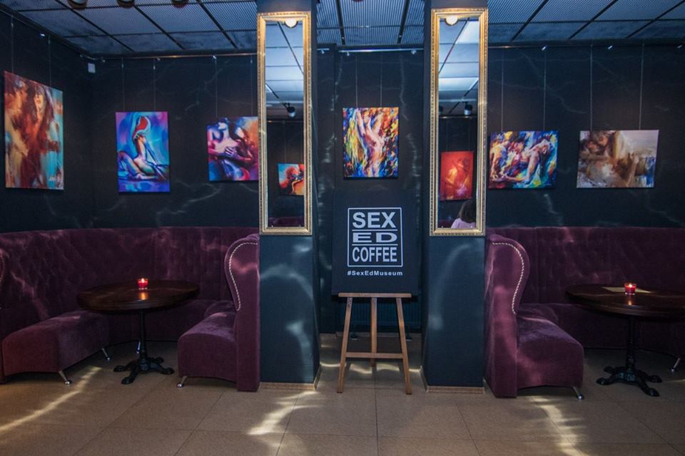 Интерьер кафе Sex.Ed.Coffee