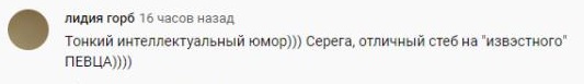 Комментарий на YouTube