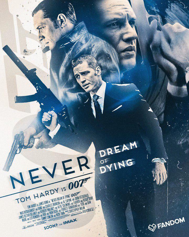 Том Харди на фан-постере в роли Бонда