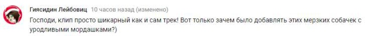 Комментарий на YouTube