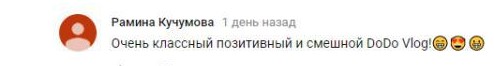 Комментарий на YouTube