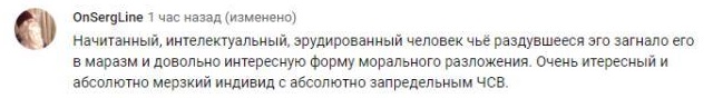 Комментарий на YouTube