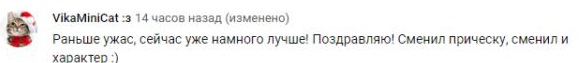 Комментарий на YouTube