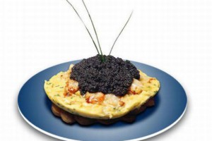 Омлет The Zillion Dollar Frittata подают в ресторане Le Parker Meridien, Нью-Йорк