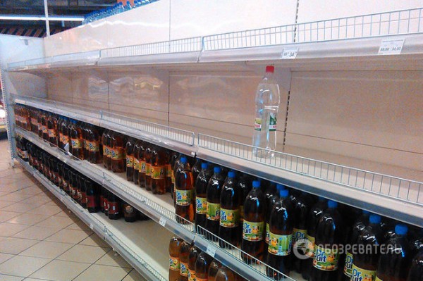 После обеда в супермаркетах можно застать пустые полки
