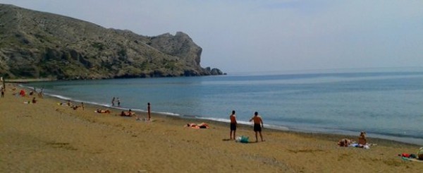 Пляжи в Судаке пока пусты