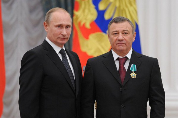 Аркадий Ротенберг с Владимиром Путиным