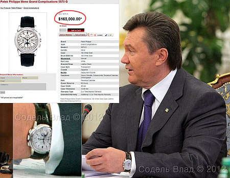 Часы Януковича