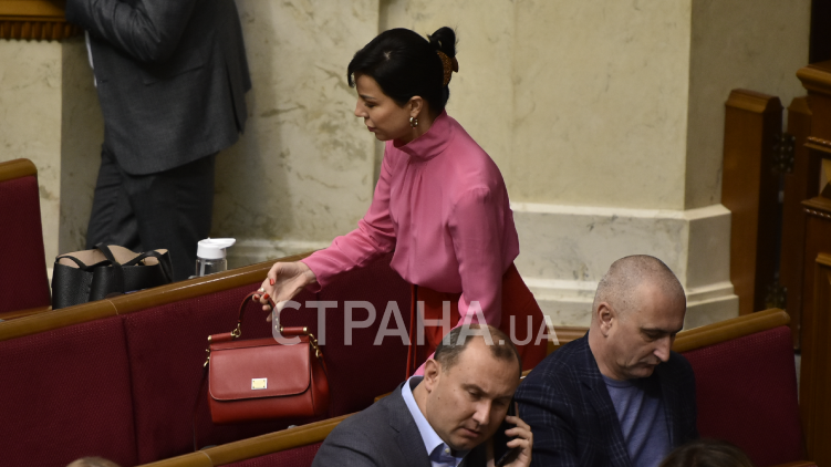 Оксана Дмитриева с сумкой D&G
