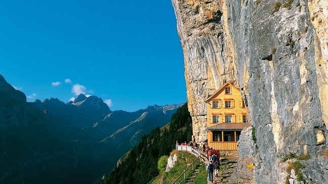 Отель Äscher Cliff, Швейцария Отель Äscher Cliff, Швейцария
