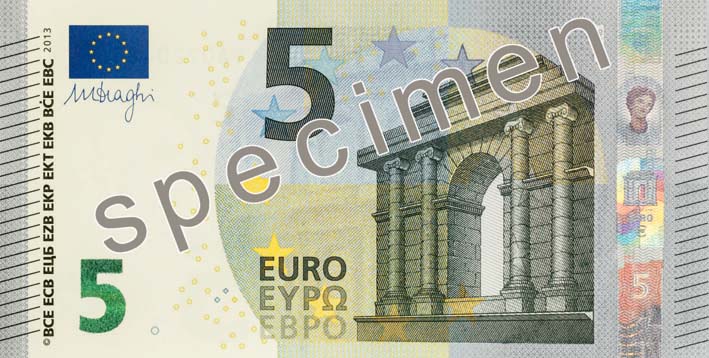 Новая банкнота достоинством 5 евро