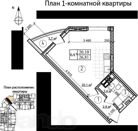 Студио за 29 тысяч долларов