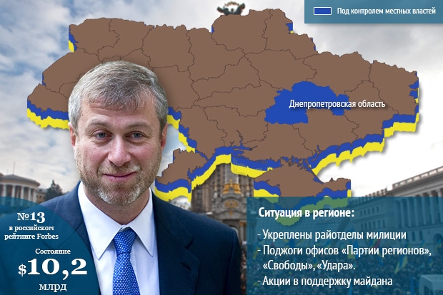 Роман Абрамович, владелец Южного горно-обогатительный комбината, ОАО Днепропетровский металлургический завод и ОАО ГОК Сухая Балка