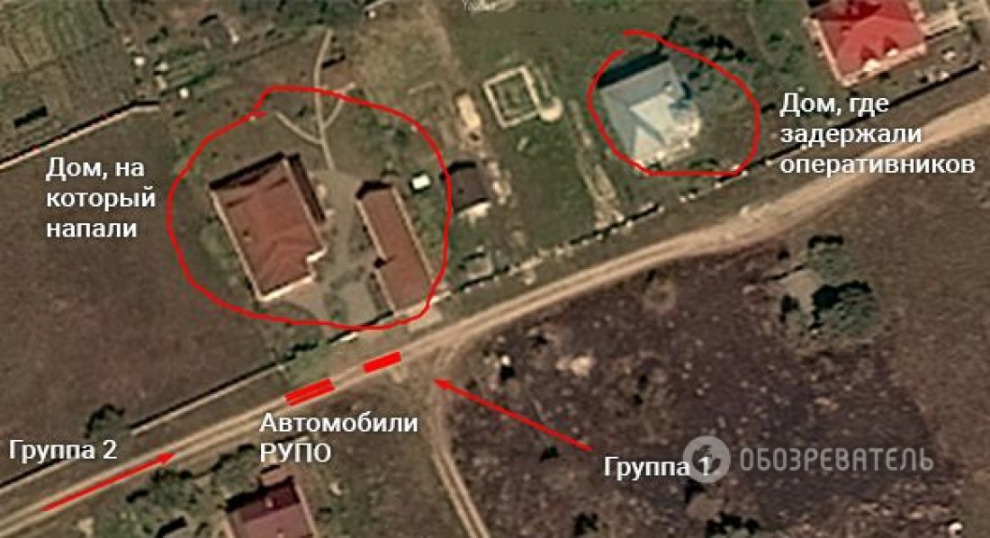 Ориентировочная карта территории, на которой происходили кровавые события