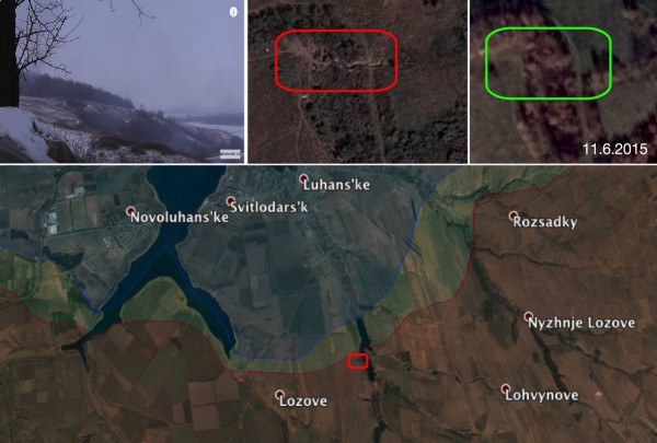 Позиции боевиков на видео Филлипса
