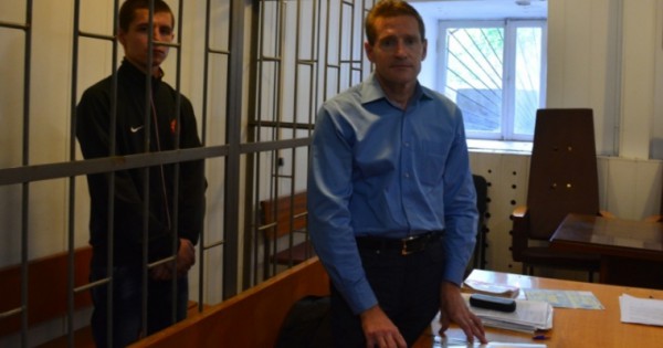 Коломиец в зале суда